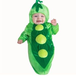 Green Pea Pod Baby Costume